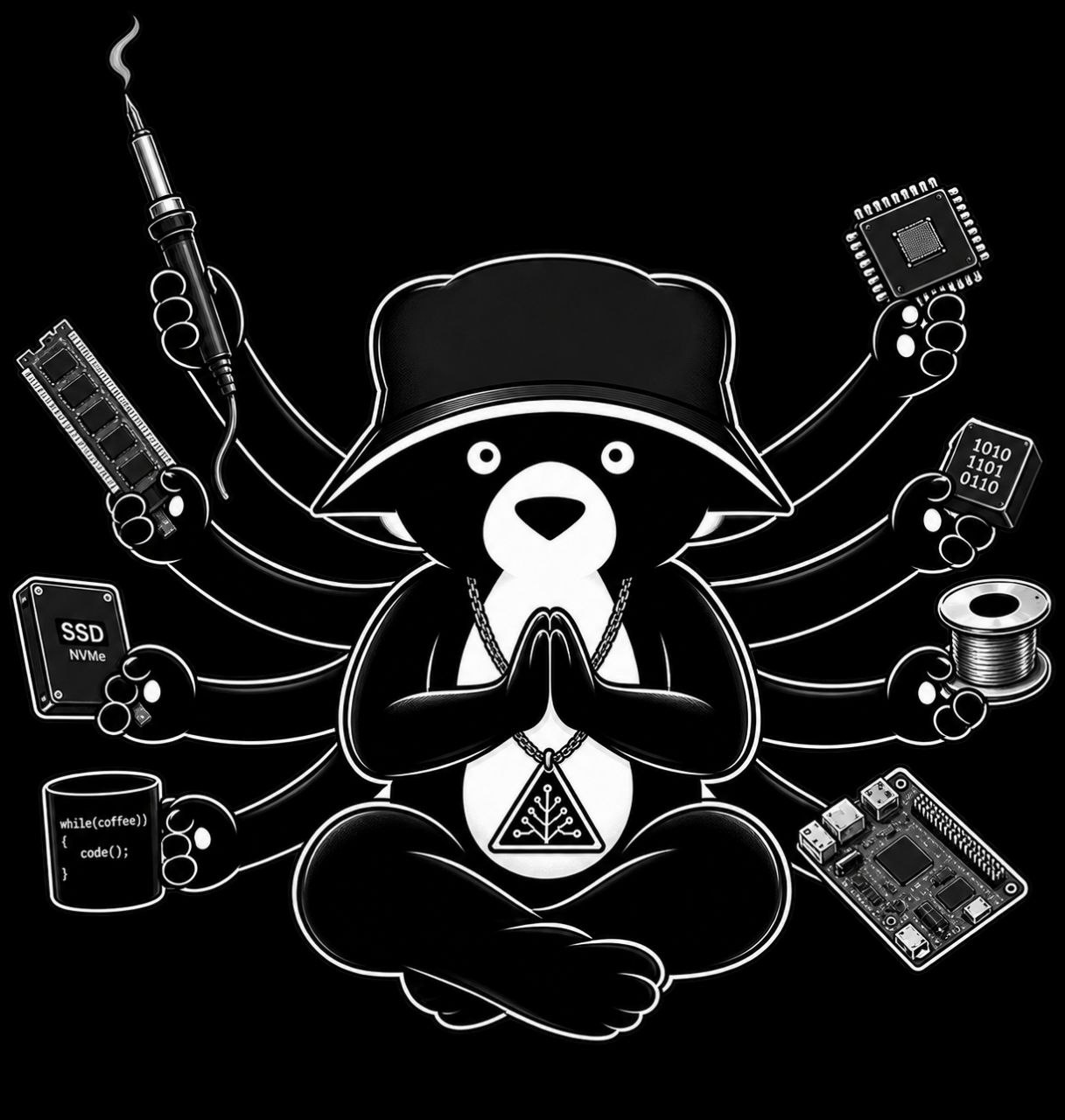 Helmut-KI Logo, eigenständiger Helmut-Bär